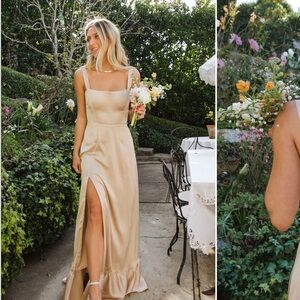 Show Me Your MuMu Clarissa champagne satin